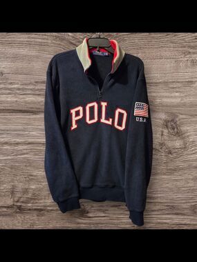 Ralph Lauren Navy POLO Half-Zip